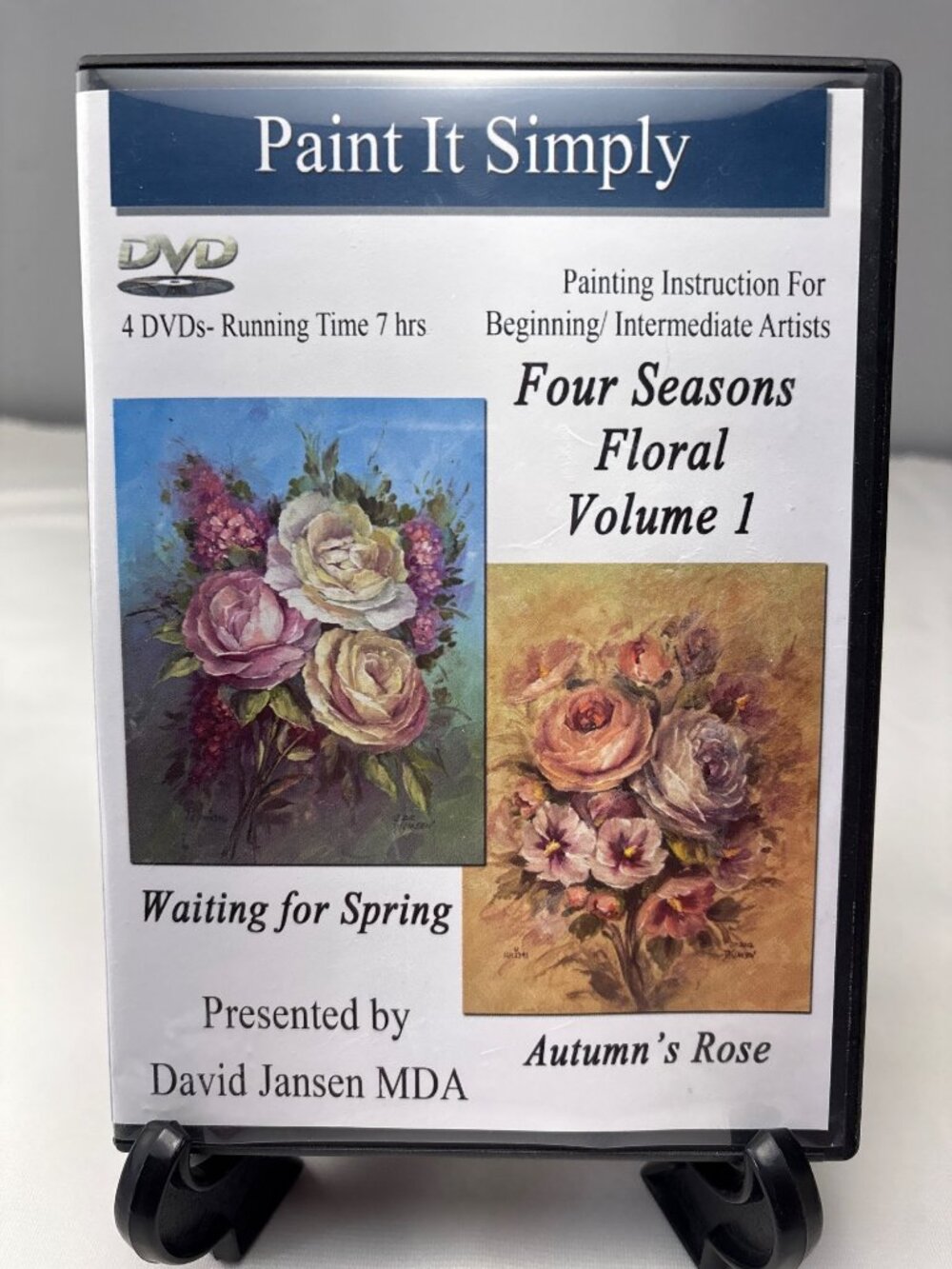 Paint It Simply Four Seasons Floral Volume 1 DVD Set - 7 Hours David Jansen